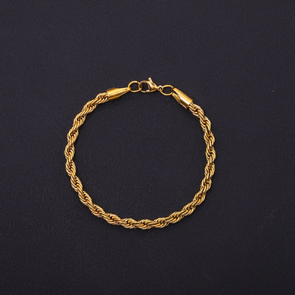 Mila – Bracelet torsadé en acier inoxydable