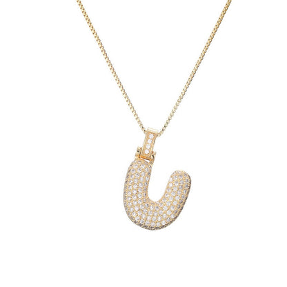 Zie – Collier Initiale Bulles Pavées