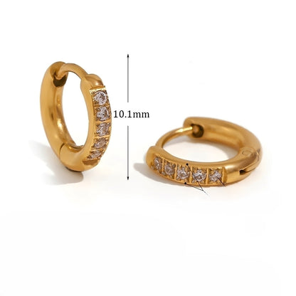 Verna – Boucles d'oreilles Huggie Éternité