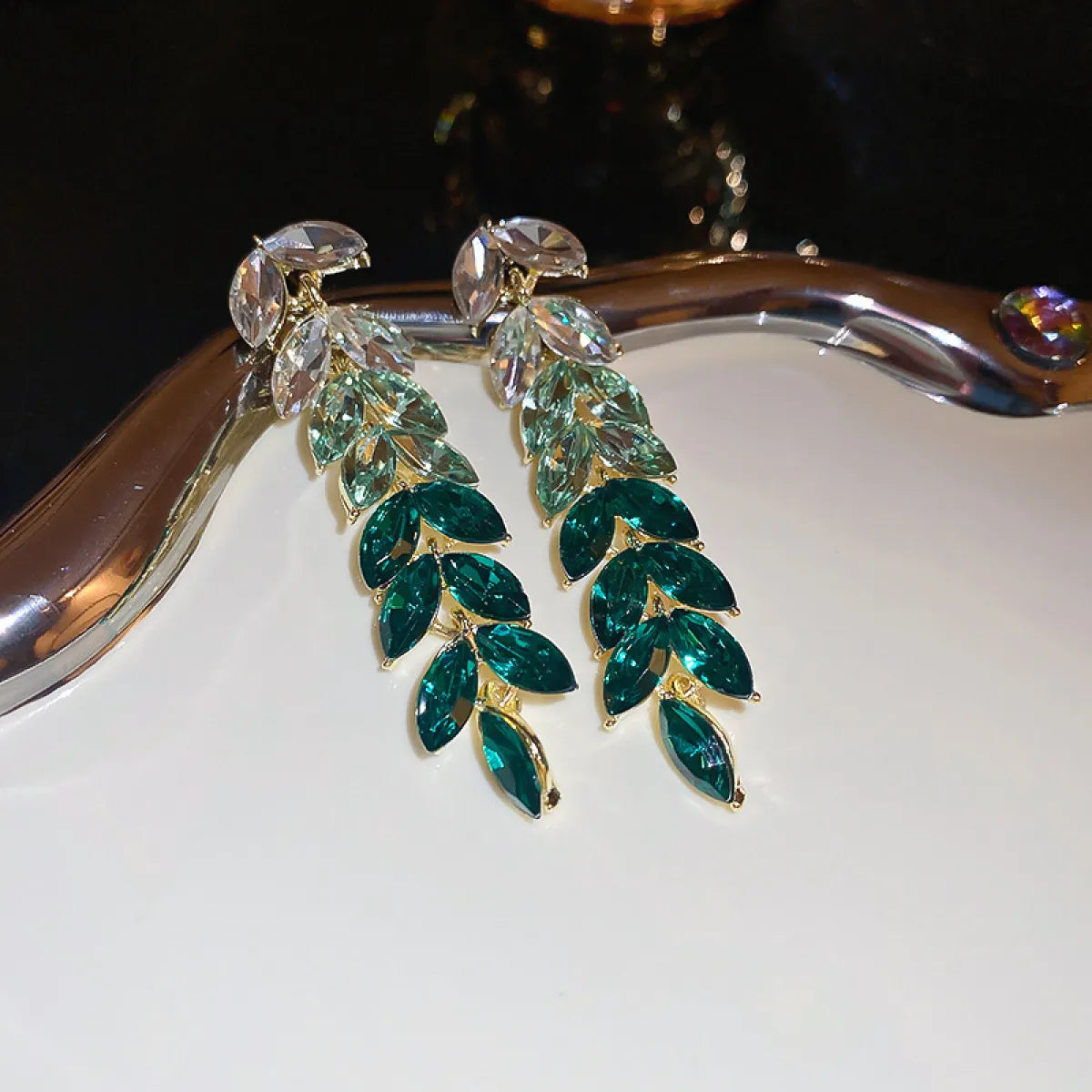 Nadine – Boucles d'Oreilles Pendantes Bijou Ombre