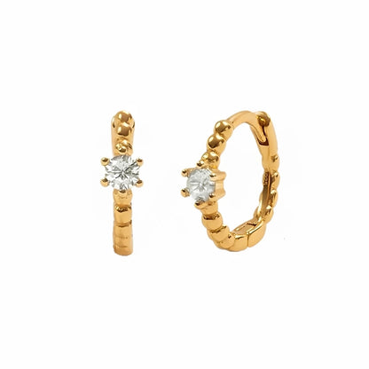 Valentina – Boucles Rondes Strass Élégance Simple