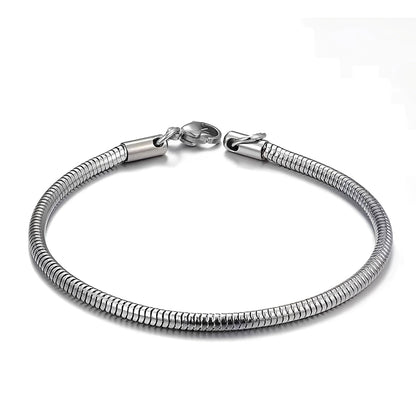 Neda – Bracelet de Chaîne Serpent Ronde Élégant