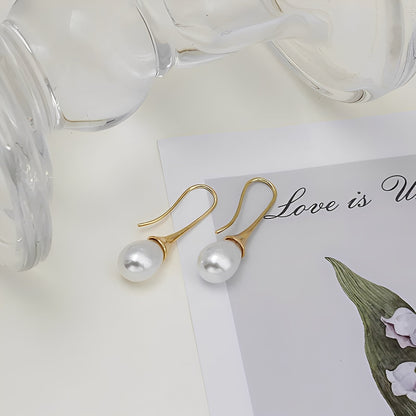 Wilgene – Boucles d'Oreilles Classiques de Perle