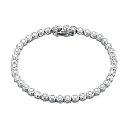 Elise – Bracelet Bulles en Argent et Diamants