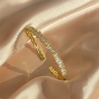 Meiko – Bracelet Jonc Éternité Baguette
