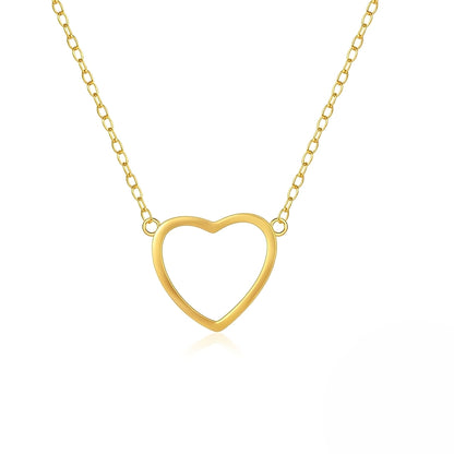 Mika – Collier Pendentif Cœur Délicat Doré