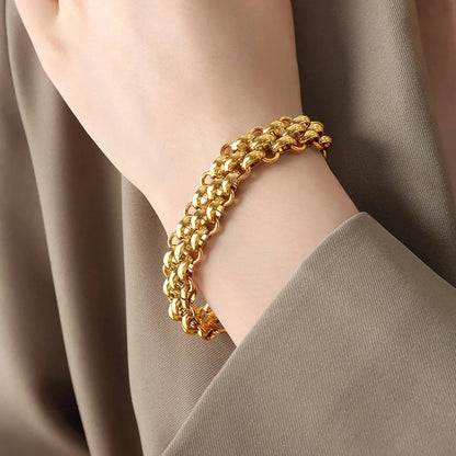 Coralie – Parure Dorée Volumineuse 18K