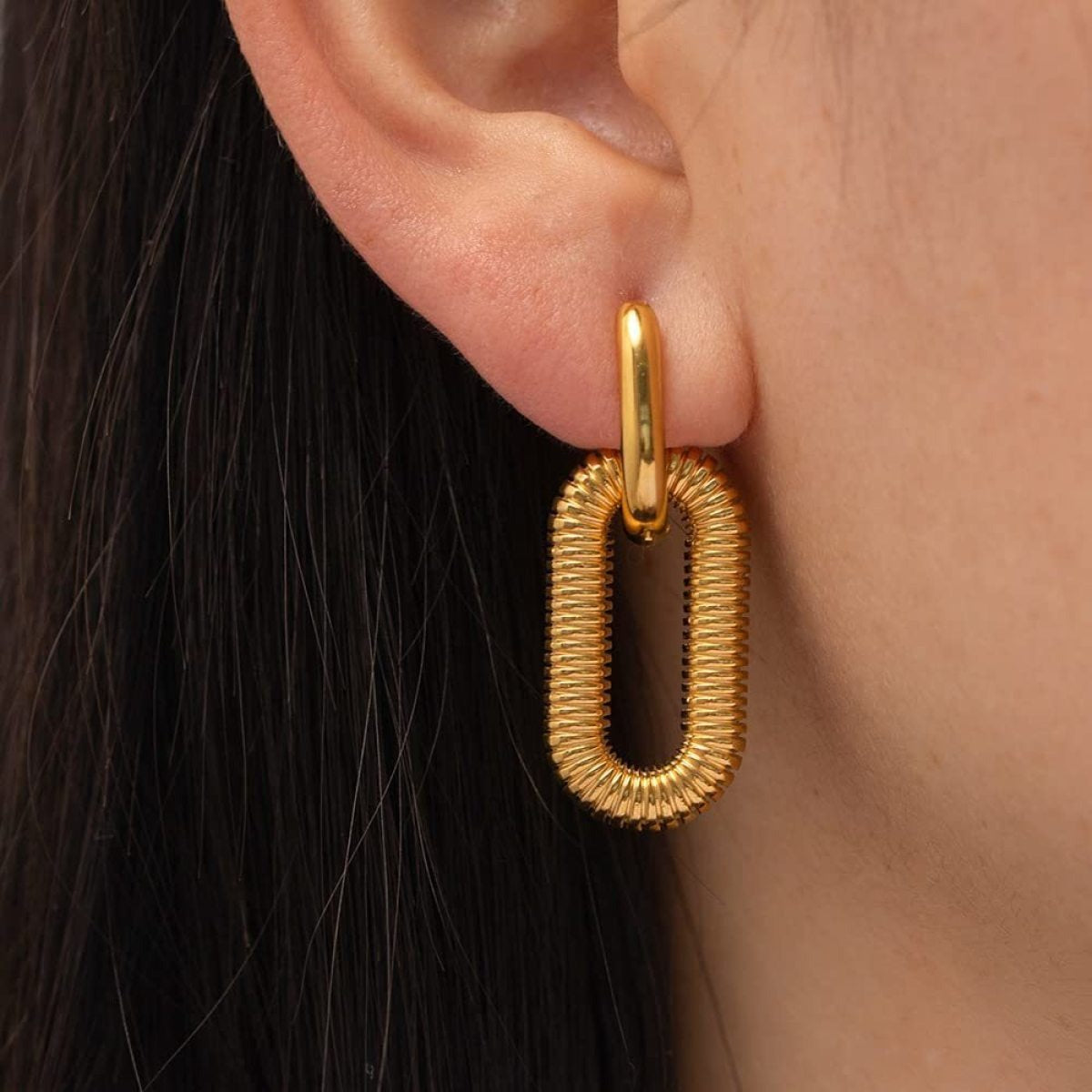 Mariz – Boucles Chaîne Cubaine Étincelantes