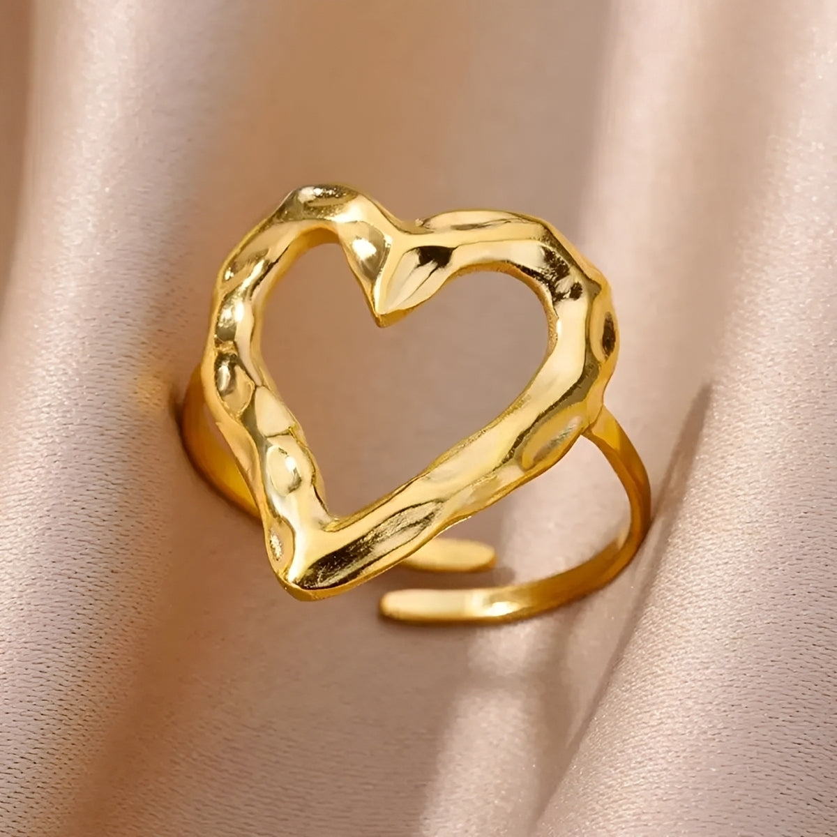 Mikha – Bague Amour Ajustable au Style Rétro