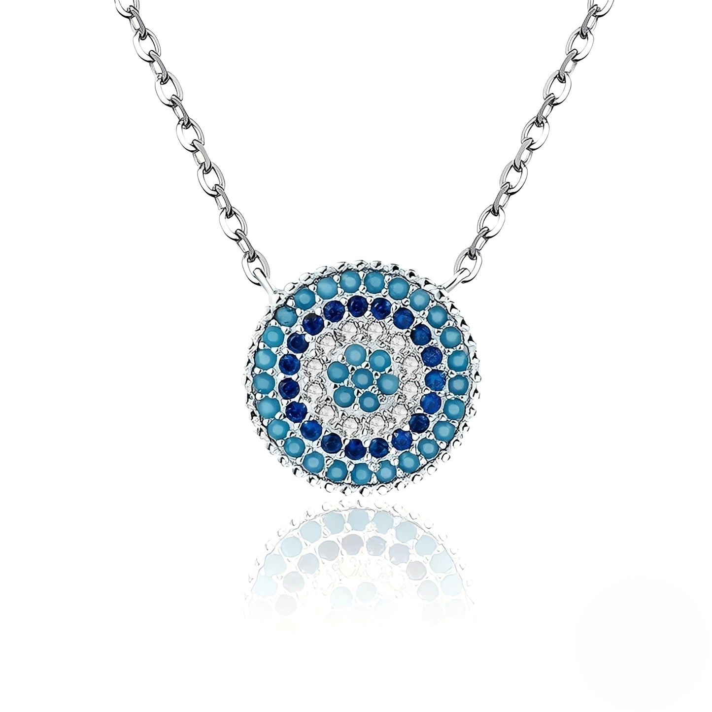 Ayaka – Collier en Argent et Pierre Bleue