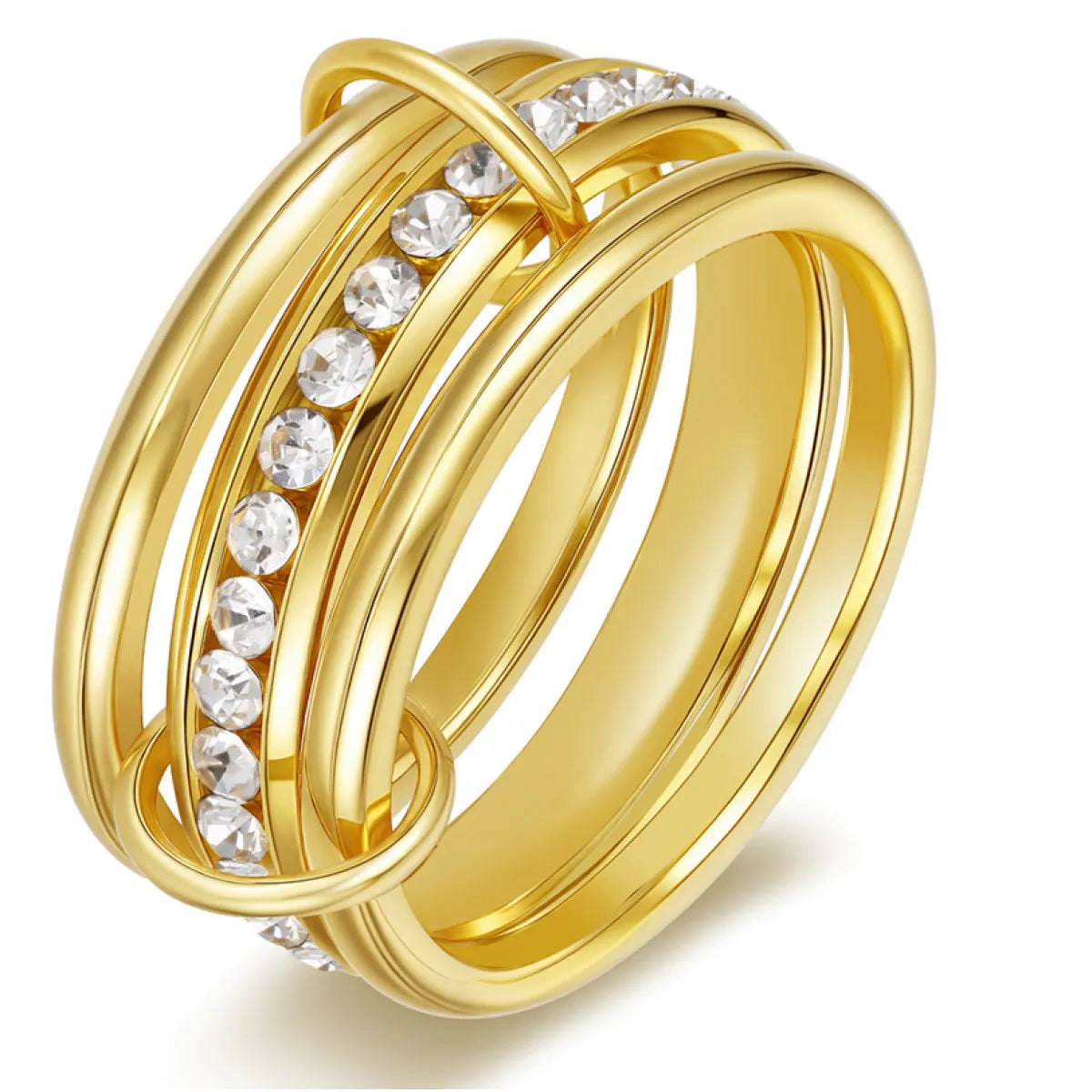 Glenda – Bague empilable en diamant