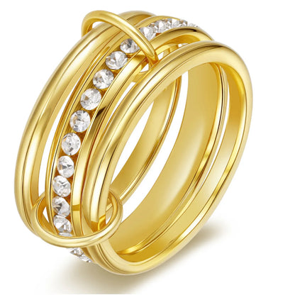 Glenda – Bague empilable en diamant