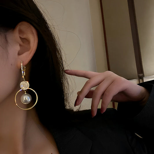 Seraphine – Boucles d’Oreilles Perles de Culture & Zircones Scintillantes