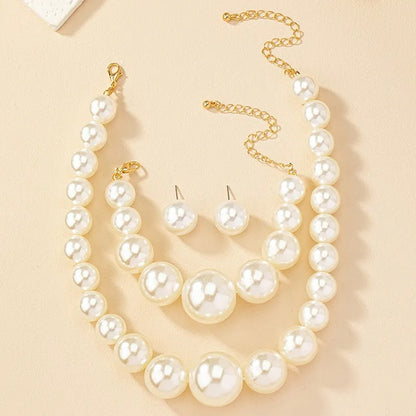 Carla – Set Vintage Boucles d'Oreilles, Bracelet et Collier