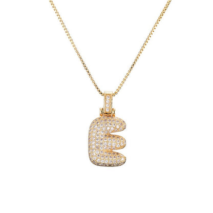 Zie – Collier Initiale Bulles Pavées