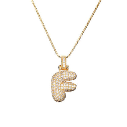 Zie – Collier Initiale Bulles Pavées