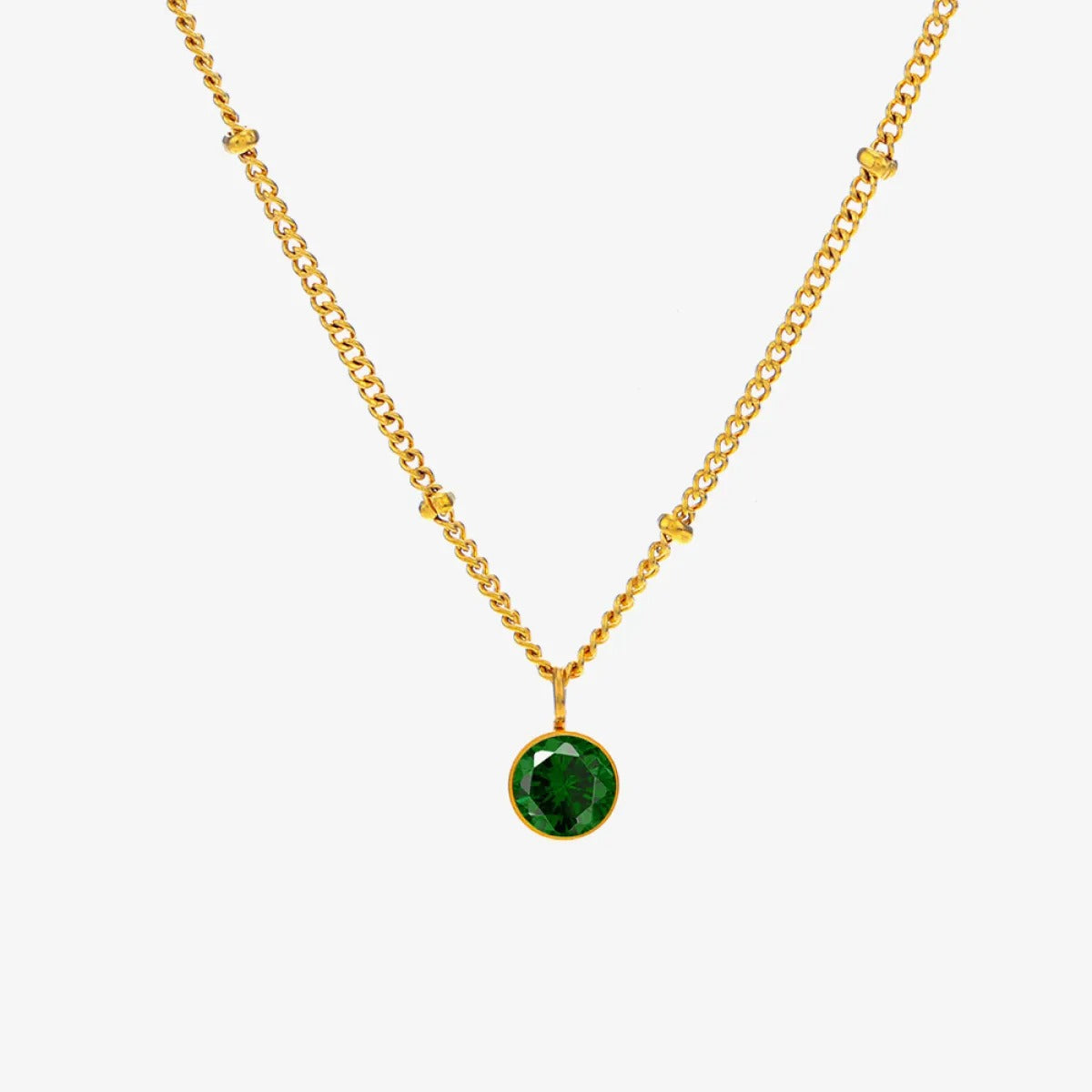 Neza – Collier Émeraude en Or Élégant et Intemporel