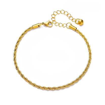 Billie – Bracelet Chaîne Fine en Corde