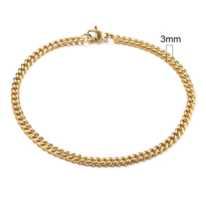 Léna – Bracelet Chaîne Cubaine Classique