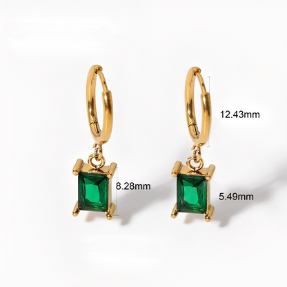Letvia – Créoles huggie ornées de diamants