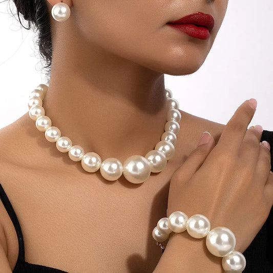 Carla – Set Vintage Boucles d'Oreilles, Bracelet et Collier