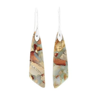 Miley  – Boucles d’Oreilles Vintage en Pierre Naturelle