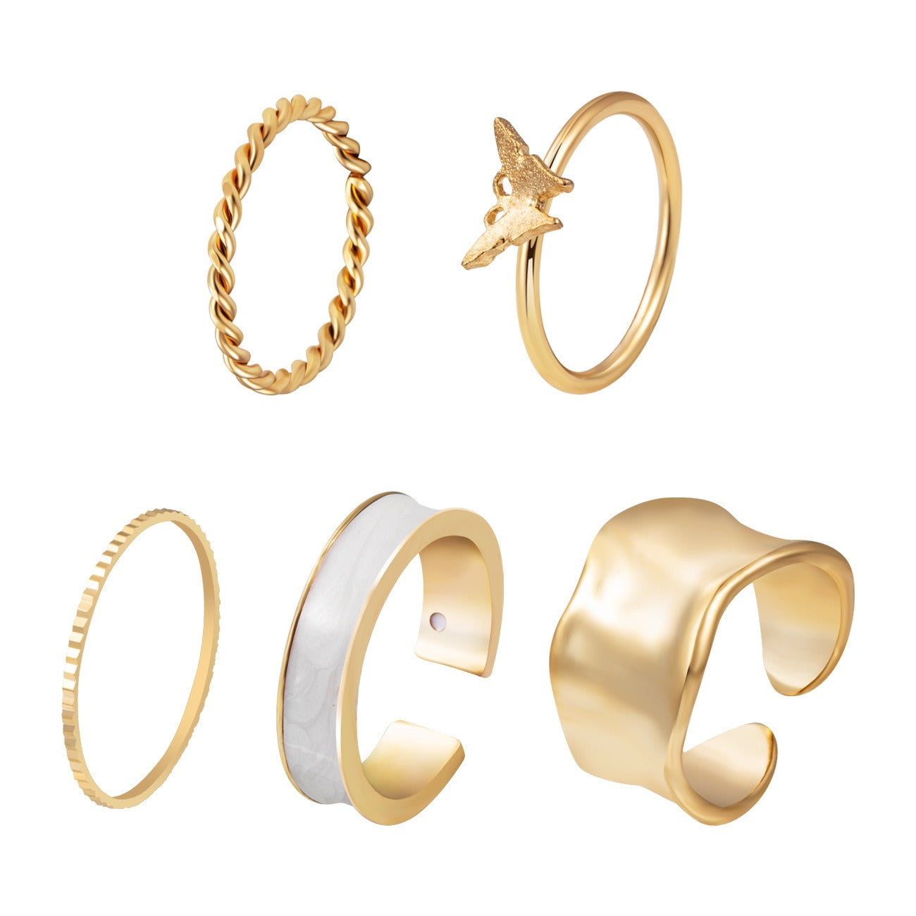 Chloe – Bague Papillon Moderne