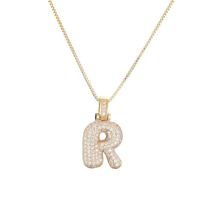 Zie – Collier Initiale Bulles Pavées