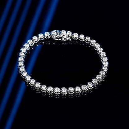 Elise – Bracelet Bulles en Argent et Diamants