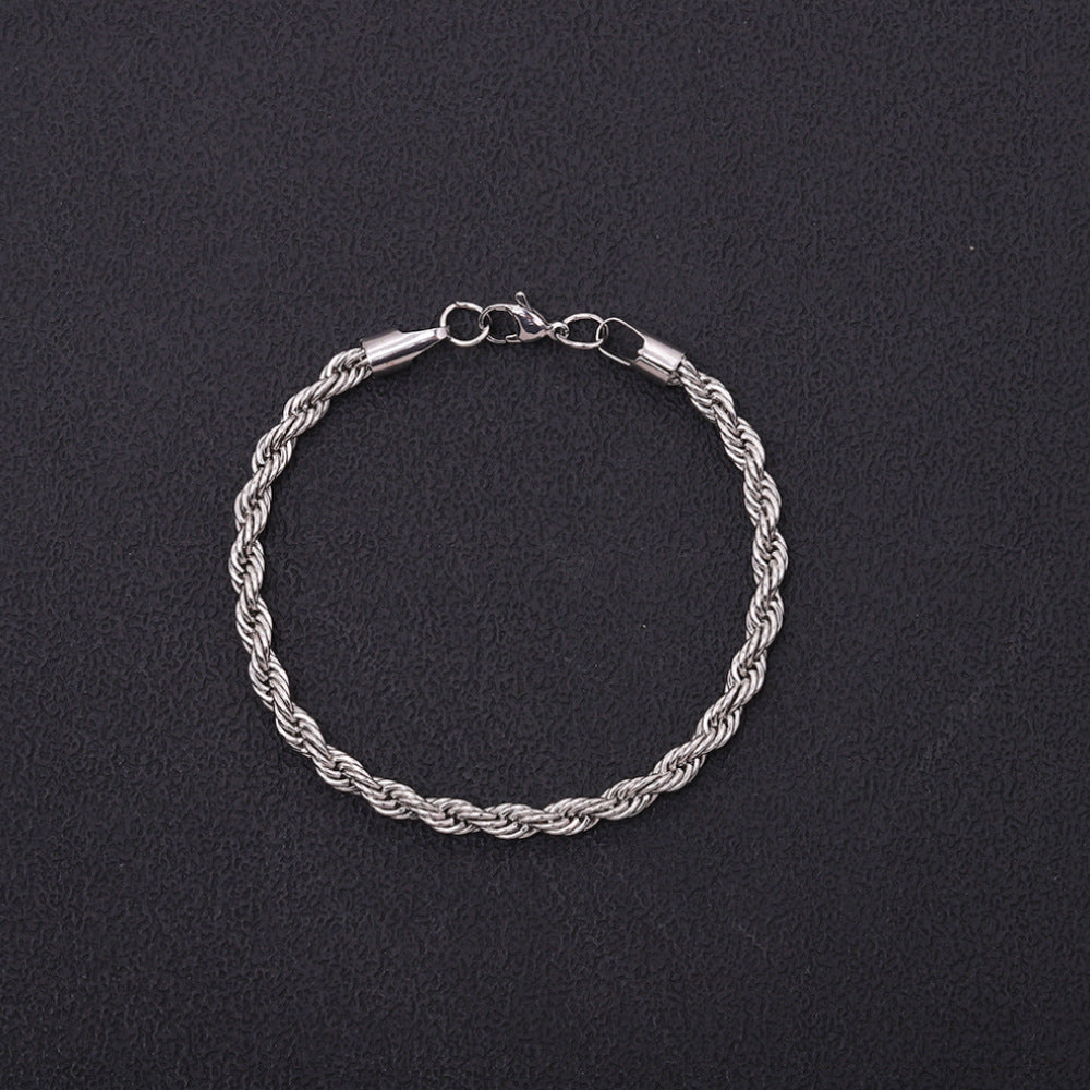 Mila – Bracelet torsadé en acier inoxydable