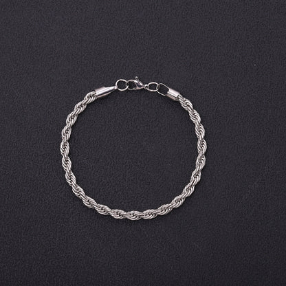 Mila – Bracelet torsadé en acier inoxydable