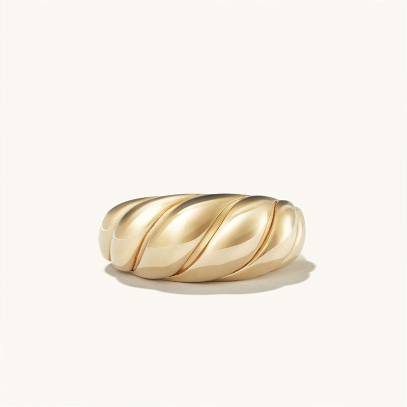 Miley – Bague Élégante en Acier Inoxydable Plaqué