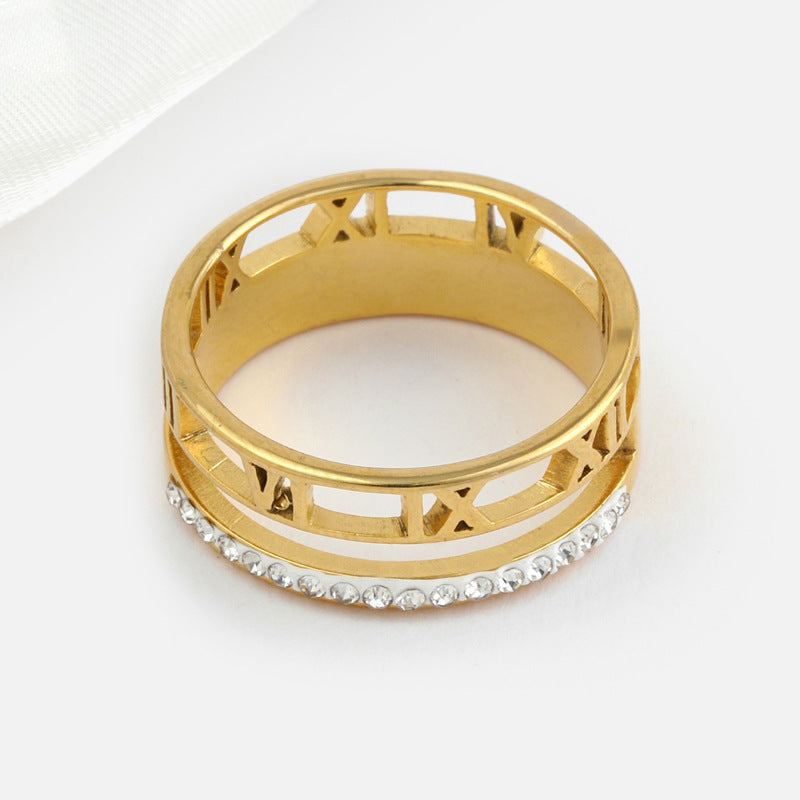 Riya – Bague Creuse en Acier Inoxydable