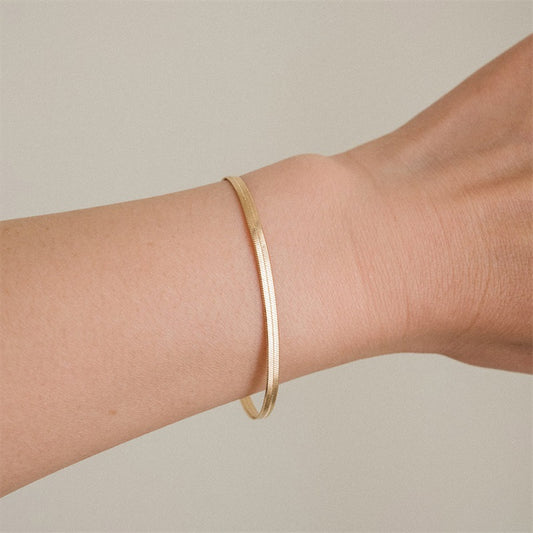 Kylie – Bracelet Plaqué Or en Acier Inoxydable
