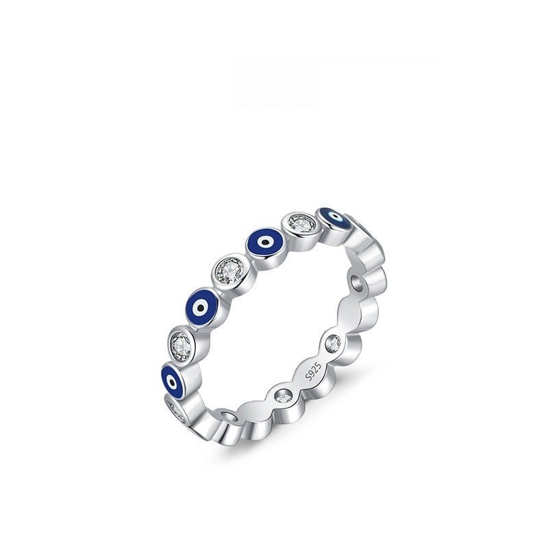 Naia – Bague Œil Protecteur Dorée