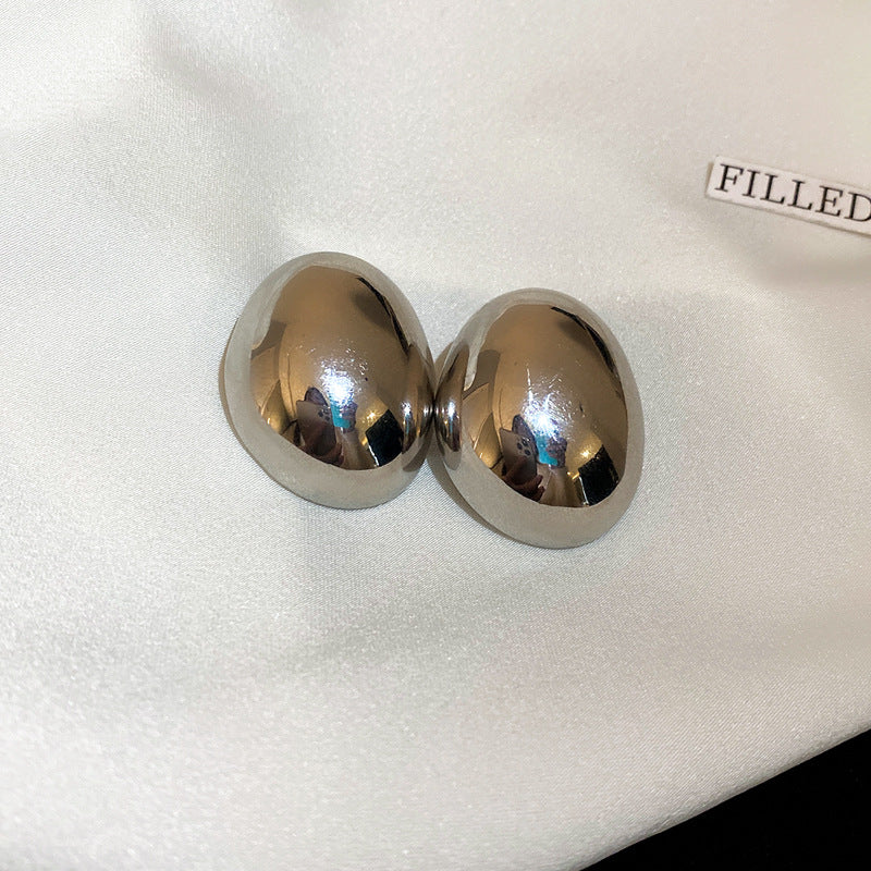 Kristen – Boucles d’oreilles ovales irrégulières plaquées