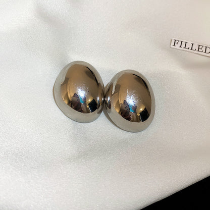 Kristen – Boucles d’oreilles ovales irrégulières plaquées