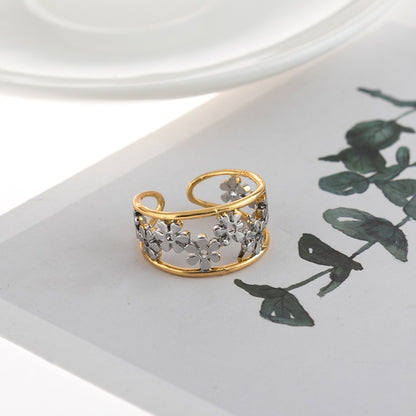 Florya – Bague Marguerite Ajournée au Design Irrégulier