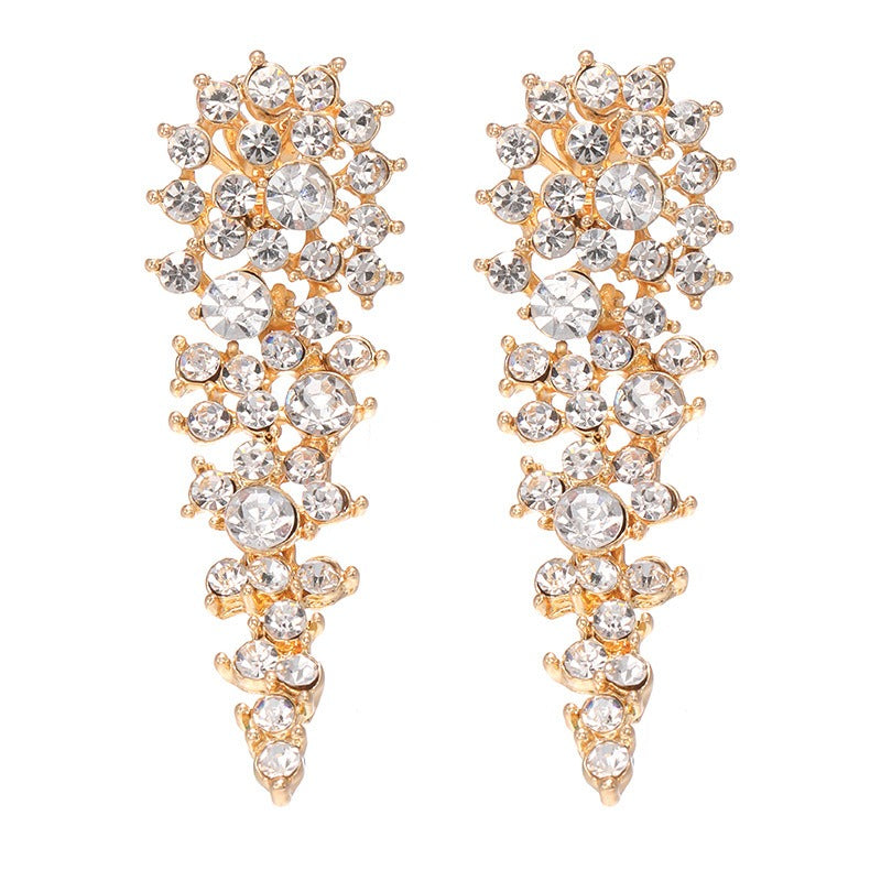 Eloise – Clips d’Oreilles Rhinestone Sans Perçage