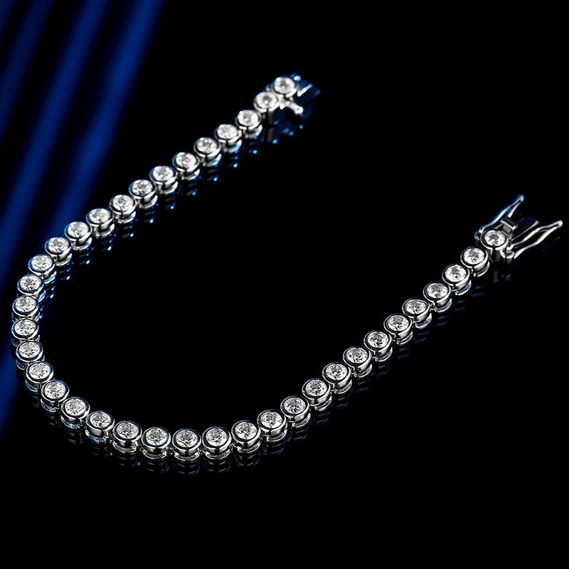 Elise – Bracelet Bulles en Argent et Diamants