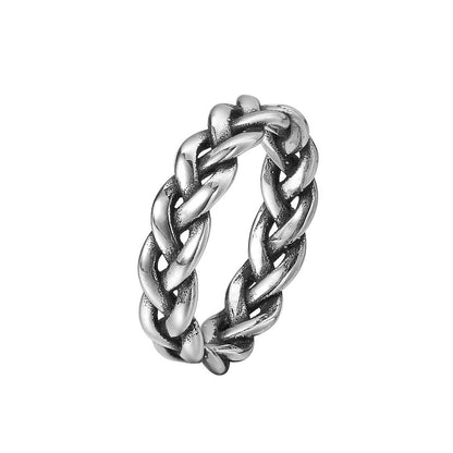 Sigrid – Bague Viking Tressée Vintage