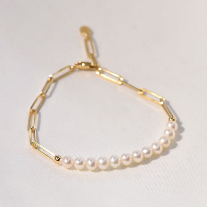 Alicia – Bracelet Chaîne à Maillons Doré