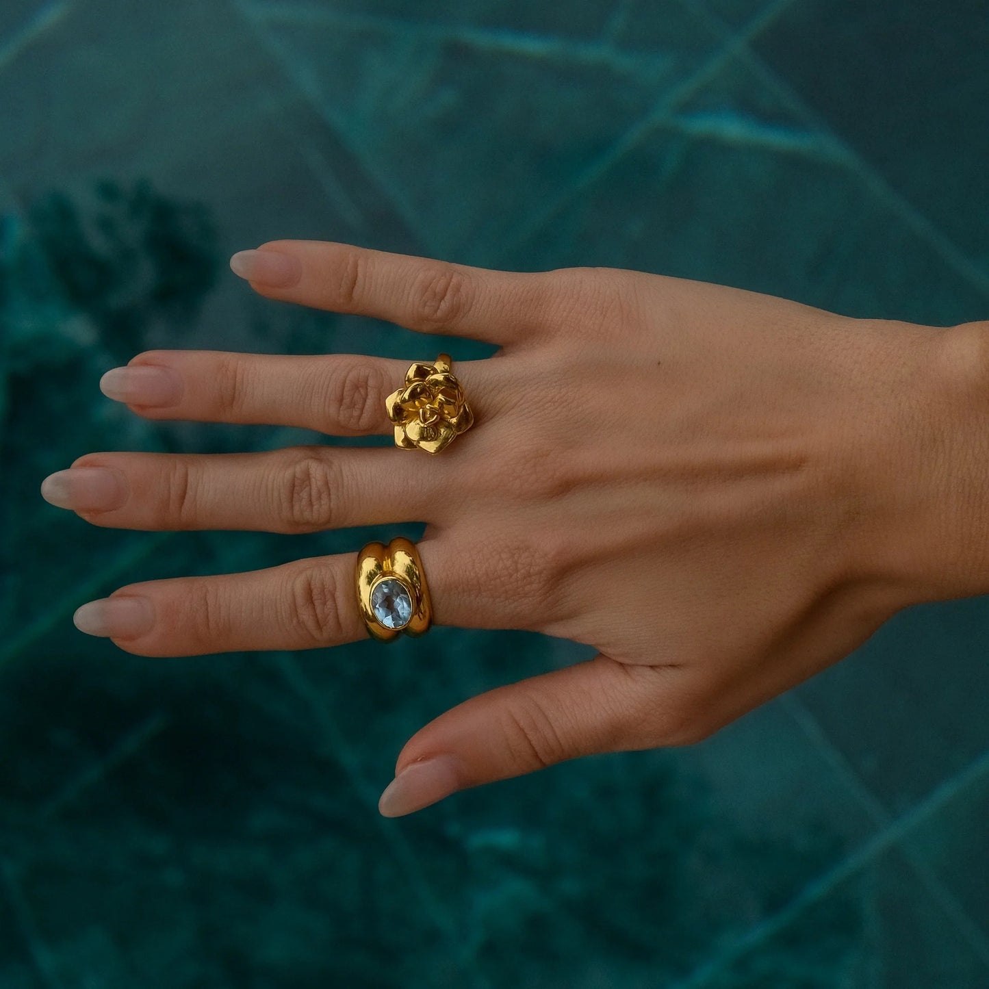 Georgia – Bague en Acier Inoxydable Design Moderne
