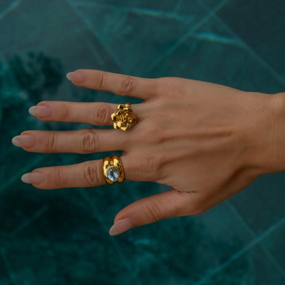 Georgia – Bague en Acier Inoxydable Design Moderne