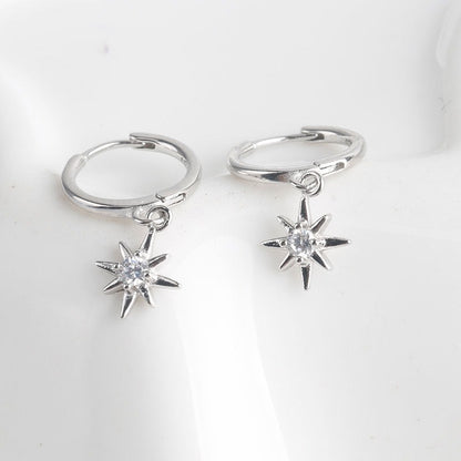 Cess – Boucles d'Oreilles Huggie Micro Pavé Étoile