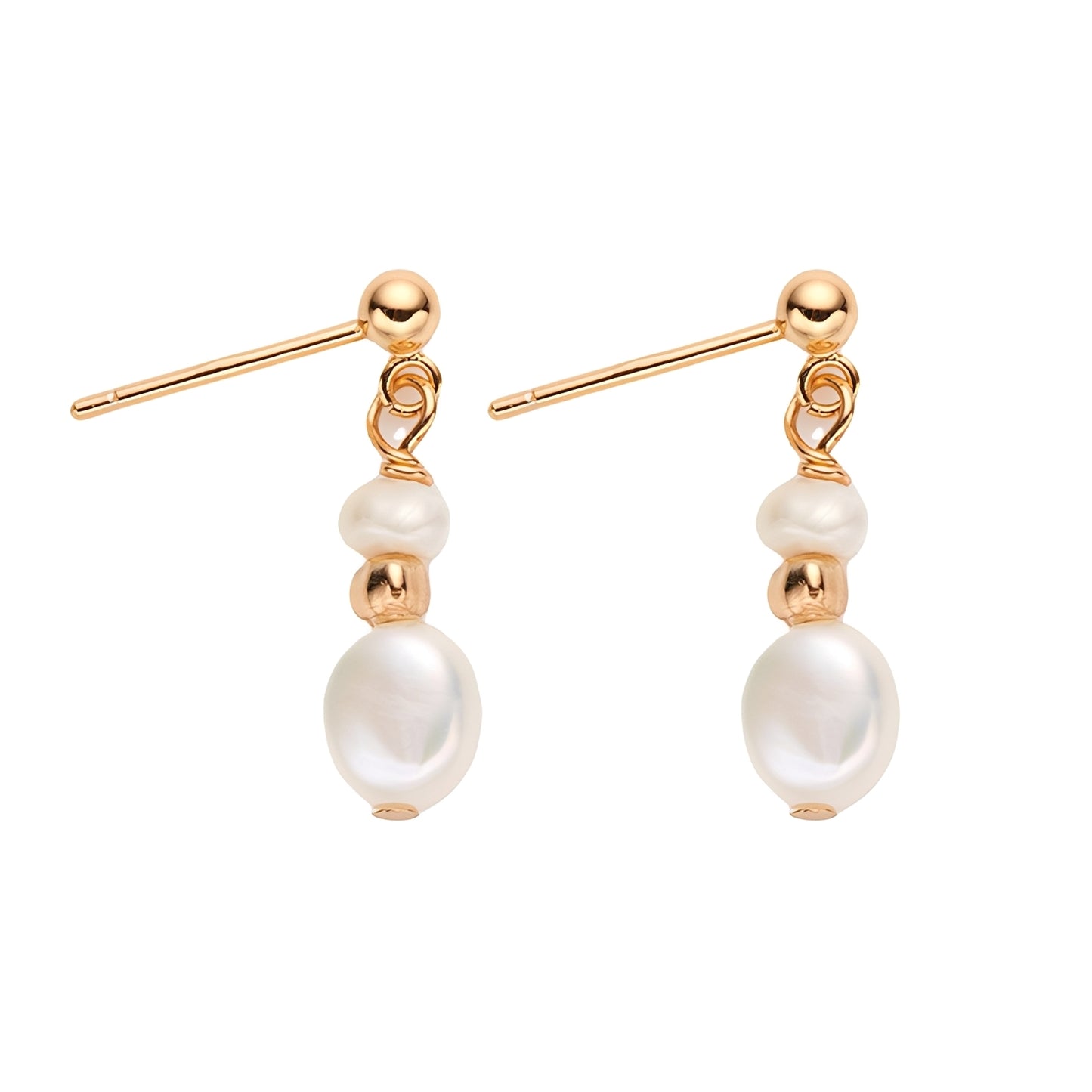 Xersi – Boucles d'Oreilles Perles Baroques d'Eau Douce