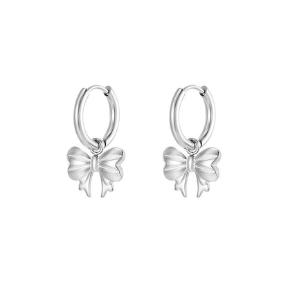 Carla – Créoles Nœud Papillon Plaquées Or