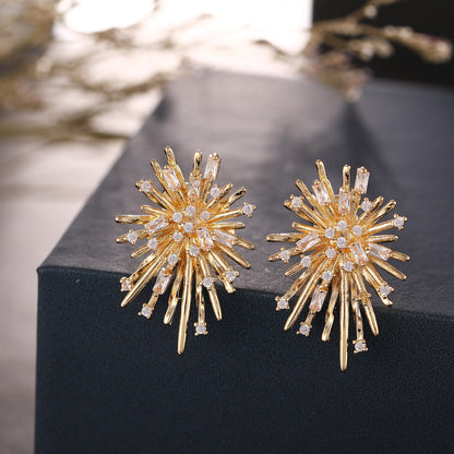 Lea – Clip d’Oreille Zircon Éclat de Feu