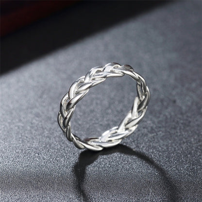 Sigrid – Bague Viking Tressée Vintage