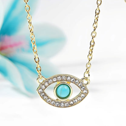 Arielle – Collier Œil d’Ange Géométrique
